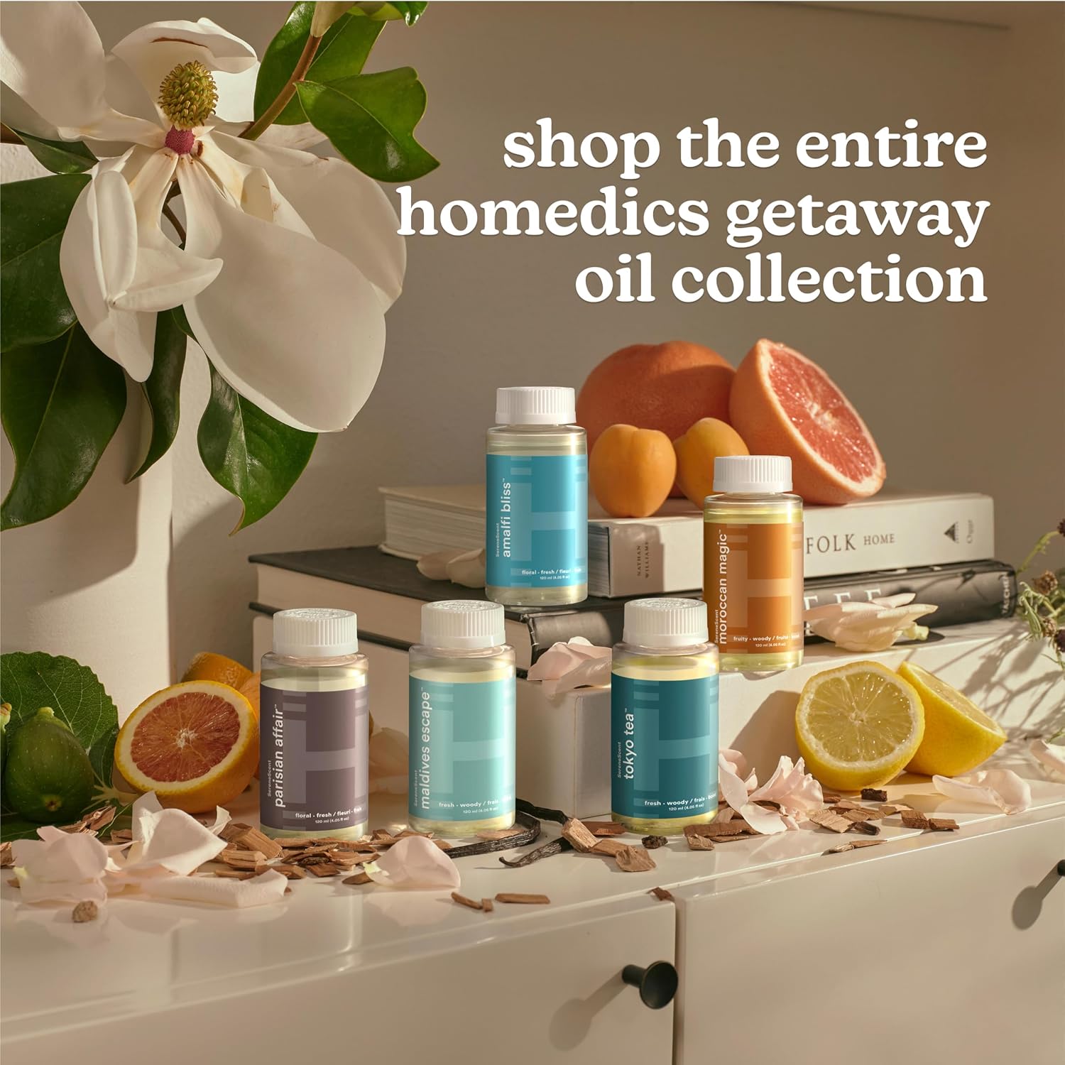 Homedics SereneScent Waterless Diffuser Oil Refill Maldives Escape (120ml) | Clean, Safe, Luxurious Hotel-Inspired Home Fragrance. Compatible with SereneScent Diffusers. Easy Twist Plug & Play - Image 7