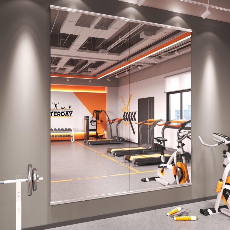 79''x32''(Each)-2PCS Gym Mirror | Tempered Glass, Frameless Full Body Mirror for Home, Yoga Studios, Dance Rooms, Garage Gyms.