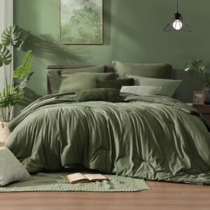 Monbix Queen Comforter Set 7 Pieces...