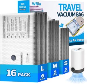 15+1 Packs Vacuum Bags for Travel w...