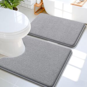 OLANLY Memory Foam Bathroom Rugs Ma...