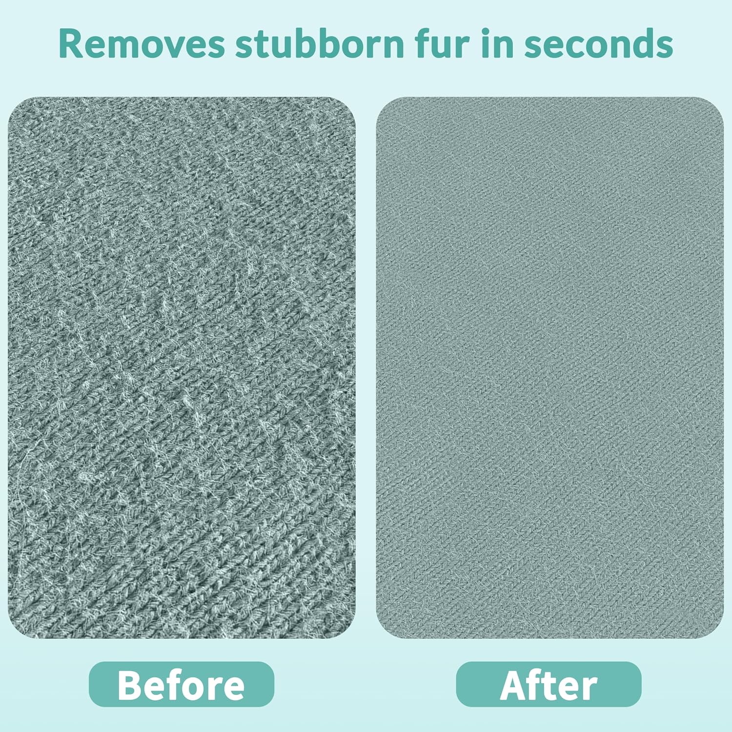 Deep Cleaner Pro Pet Hair Remover-Special Cat Hair Remover Multi Fabric Edge and Carpet Rake Scraper by LINTPLUS-Dog Hair Remover for Rugs,Couch & Pet Towers-Easy to Every Hair! - Image 3