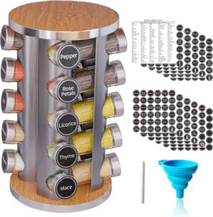 Revolving Spice Rack Set with 20 Sp...