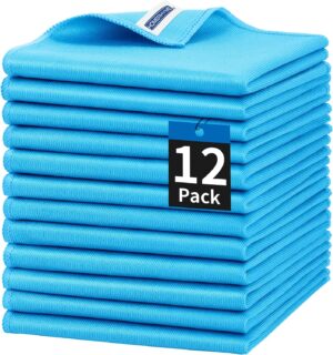 Microfiber Glass Cleaning Cloth, 12...