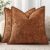 decorUhome Chenille Decorative Throw Pillow Covers 18×18 Set of 2, Rust | Soft Texture, Slubby Modern Design, Flange Edges, Cozy Accent Pillow Covers for Couch, Sofa, Bed, Living Room