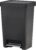 Rubbermaid Premier Series II Step-On Trash Can for Home and Kitchen, with Lid Lock and Slow Close, 12.4 Gallon, Charcoal, for Home/Kitchen/Garage/Apartment/Office