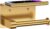 Bntuk Toilet Paper Holder with Phone Shelf Stainless Steel Wall Mounted Toilet Paper Roll Holder – Rustproof and Bathroom Washroom Tissue Roll Holder with Shelf – Gold