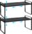Set of 2 Expandable Cabinet Shelf Organizer, Stackable Kitchen Countertop Shelves Spice Racks, Small Metal Storage Shelf For Cupboard Counter Tabletop, 30 LBS Heavy Duty, Adjustable, 13.8″ to 21.6″