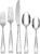 Oneida Moda 65-Piece 18/10 Silverware Set for 12, Flatware | mirror finish, dishwasher safe | includes serving spoons and utensil set | heavy duty, cutlery set for kitchen and dining
