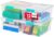 IRIS USA Storage Bins with Lids |Made in USA| 12 Qt – (4-Pack) – Clear | Sensory Craft Organizers, Plastic Clip Box Totes, Flat Containers for Organizing Paper, Office, Art & Study Supplies