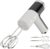 Camic Electric Hand Mixer with 9 Speeds, Powerful Motor, Cordless Hand Mixer with Whisk, Dough Hook and Mixing Rod for Whipping Eggs, Cream, Butter, Jam, Kneading Dough and Blending (White+Black)