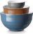 DOWAN Mixing Bowls Set of 3, 4.25/2/0.5 Qt Ceramic Mixing Bowls, Easy-Grip & Stability Design, Mixing Bowls for Kitchen, Nesting Bowls for Space Saving Storage, Versatile for Cooking, Baking, Prepping