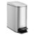 TIPGO Small Bathroom Trash Can with Lid, 1.6 Gal, Soft Close, Silver | Foot Pedal, Soft Quiet Lid, 5.9” Slim for Narrow Space, Stainless Steel, Anti-fingerprint, Removable Inner Bucket, Odor Seal
