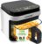 Nutrichef 5.8 Quart Air Fryer | 8-in-1 Preset Cook Modes| Transparent Fry Bowl for Best Cooking Results | Cook Shrimp, Steak, Fries, Wings, Chicken & More | Precise Temperature Control & Time | White