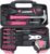 Hantinstom 39-Piece Household Tools Kit Essential Home Repair Set with Plastic Toolbox Ideal for College Students, Home Use & More