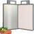 2 in 1 Stainless Steel Cutting Board Non Toxic Antibacteria Food Grade Kitchen Gadgets Double Sided Cutting Boards for Kitchen Safe Cutting Boards with a Knife Sharpener Mother Gifts