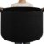 OIAHOMY 90L XXXLarge Blanket Basket for Living Room, 21.7″ x 13.8″ Woven Cotton Rope Laundry Basket for Organizing Pillows, Decorative Stuffed Animal Toy Storage for Nursery, Black