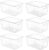YIHONG 6 Pack Clear Storage Bins, Pantry Organizer Bins with Handle, Large | BPA-free Plastic Bins, Pantry Storage Containers for Kitchen, Freezer, Cabinet, Closet, Bathroom, Under Sink Organization
