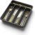 WEBACOO. Silverware Organizer for Kitchen Drawer – Non-Slip Utensil Drawer Organizer – Dishwasher Safe Cutlery Organizer Holds Spoons, Forks with 5 – Compartment