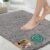 GORILLA GRIP Bath Rug Mat for Bathroom, Absorbent Chenille, 24×17 Gray | Soft Thick Quick Dry Microfiber Mats, Rubber Backing, Machine Washable Tub and Shower Floor Rugs, Home Decor Essentials