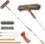 Eazer 89” Squeegee Window Cleaner 2 in 1 Rotatable Window Cleaning Tool Kit with Extension Pole, Window Washing Equipment with Bendable Head for Indoor/Outdoor Window and Car Glass