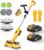 qimedo Cordless Electric Mop M3, 6000mAh, 2-in-1 Power Scrubber & Mops | 800RPM Floor Scrubber Machine, Automatic Spin Mops with Smart Display, Rotating Mop with LED Light & Water Spray