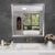 Amorho Bathroom Mirror for Wall 36×36 Inch, Brushed Silver Metal Framed | Anti-rust, HD Reflection, Tempered Glass, Mirrors for Over Sink, Bedroom, Living Room, Entryway, Horizontal or Vertical.