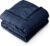 Bare Home Weighted Blanket All-Natural 100% Cotton with Nontoxic Glass Beads 60″x80″ 17lbs, Dark Blue | Queen Size for Adults, All-Natural 100% Cotton, Premium Heavy Blanket Nontoxic Glass Beads