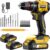 Sundpey 620In-lbs Brushless Cordless Drill Set, Power Drill Driver Yellow | with 2×2.0Ah Batteries, 3/8″ Metal Chuck, 23+3 Position, LED Light, for Home DIY Woodworking Drilling & Furniture Assembly