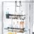 Over the Door Shower Caddy Hanging: No Drill Rustproof Shower Organizer | Includes Hooks & Soap Holders for Shampoos, Conditioners and Bathroom Essentials, Anti-Slip for Any Shower Room