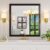 Amorho Black Bathroom Mirror, 40×38 Inch, Metal Framed | HD Reflection, Anti-Rust, Hang Horizontally/Vertically, Suitable for Vanity, Bedroom, Farmhouse, Bathroom, Entryway