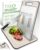 TIBO Titanium Cutting Board with Knife Sharpener, 14.3″L x 9.8″W Double-Sided Small Board (Titanium & Wheat Straw PP) for Meat, Fruit & Vegetable, Hand Wash