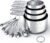 Stainless Steel Measuring Cups & Spoons Set, Cups and Spoons | Stainless Steel Nesting Measure Cups , Kitchen Gadgets for Cooking & Baking (10)