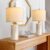PoKat 20.75″ Small Modern Ceramic Table Lamps Set of 2 for Bedroom, White | Bedside Lamps for Nightstands, Farmhouse Home Decor, End Table & Desk Light, Ideal Housewarming New Home Gift for Women Mom