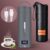 QRAGJBM Portable Electric Kettle Travel, 120V, 450ml, 4 Temperature Control | 304 Stainless Steel Lining, Auto Shut-Off, Boil Dry Protection, BPA-Free, Lightweight, For Hotel and Office（Grey）
