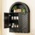 Bathroom Wall Cabinet, 35″ x 24″ Black Wall Mounted Storage Cabinet with Drawer, Arched Bathroom Organizer Medicine Cabinet for Over Toilet, Bathroom, Laundry Room