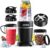 Ganiza Smoothie Blender Max 1300W, Personal Kitchen Blender & Grinder Combo | 23 oz, (2) 37 oz To-Go Cups, 6-Leaf Blade, Portable Maker for Smoothies, Shakes, Frozen Drinks, Sauces, Coffee Beans, Nuts