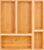 bamboo drawer organizer Set,expandable drawer dividers,wooden storage organizers,drawer organizers for kitchen, bathroom,flatware,Tea Bag Organizer (1 X 5PCS Natural)