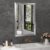 Amorho Bathroom Mirror for Wall 24×36 Inch, Brushed Silver Metal Framed | Anti-rust, HD Reflection, Tempered Glass, Mirrors for Over Sink, Bedroom, Living Room, Entryway, Horizontal or Vertical.