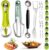 21-Piece Stainless Steel Vegetable Fruit Cutters Shaper Kit | Watermelon Cutter Slicer, Melon Baller Scoop, Fork Cutter Tool Kit, Fruit Scooper Seed Remover for Melon, Pineapple, Mango