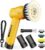 Electric Spin Scrubber Q4, 5000mAh Large Battery, 248-Min Runtime, 600RPM | Handheld Power Dish Scrubber with Display and 5 Brush Heads; Cordless Shower Cleaning Brush for Bathrooms, Sinks and Windows