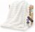 Bedsure GentleSoft White Throw Blanket for Couch – Birthday Gifts for Women Mom Her Girls, Cozy Fleece Blanket for Sofa Bed, Living Room Home Bedroom Decor Dorm Essentials, Off White, 50×60 Inches