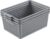 Set of 3 Large Plastic Baskets, Plastic Storage Bin Organizer, Gray | Durable Plastic, Home Organization, Space – Saving Storage, Suitable for Shelves, Closets, Cabinets, Bathrooms and Offices