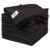MR.SIGA Microfiber Cleaning Cloths, Streak Free Microfiber Towels, 12 Pack | All-purpose microfiber cloths, ultra absorbent, reusable household cleaning towels, Black, 32 x 32 cm(12.6 x 12.6 inch)