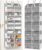 Ofiray-home 5-Tier Over Door Organizer, 10-Compartment Wide Storage Rack | 20″ wide, 80 lbs for heavy family use, 10 side pockets, fits doors for closet, nursery, entryway, dorm, RV, laundry room