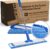Microfiber Wholesale 24″ Professional Microfiber Flat Mop – Wet, Dry & Dust for Hardwood, Vinyl Plank, Laminate & Tile – Commercial Flat Mop System, 64″ Stainless Handle, 3 Reusable Pads