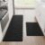 StepRite Kitchen Mats for Floor, 2-Piece Anti-Fatigue Kitchen Rugs, Black | 17.3″ x 30″ + 17.3″ x 47″, cushioned comfort, water-resistant, easy to clean, non-slip bottom, kitchen floor, standing desk