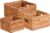 Honey-Can-Do Woven Water Hyacinth Wicker Storage Baskets, Nesting Set of 3