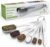 Spring Chef Nesting Stainless Steel Measuring Spoons Set of 7 with Leveler | Rectangular Metal Teaspoon & Tablespoon Measuring Spoons for Dry & Liquid Ingredients, Fits in Spice Jars, Long Handle
