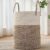 JMvicyroam 60L Cotton Rope Laundry Basket Hamper, Brown | Collapsible Laundry Basket, Reinforced Handles, Freestanding, Machine Washable, Holds 3-5 Thick Blankets, Clothes or Toys